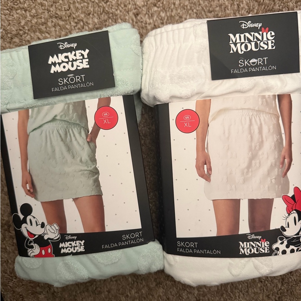 Disney Minnie Mouse Skort Duo - White & Cream
